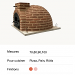 Four à bois en briques Four à bois extérieur