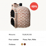 Four à bois à chaleur enveloppante finition brique.