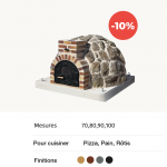 Four à bois Finition pierre