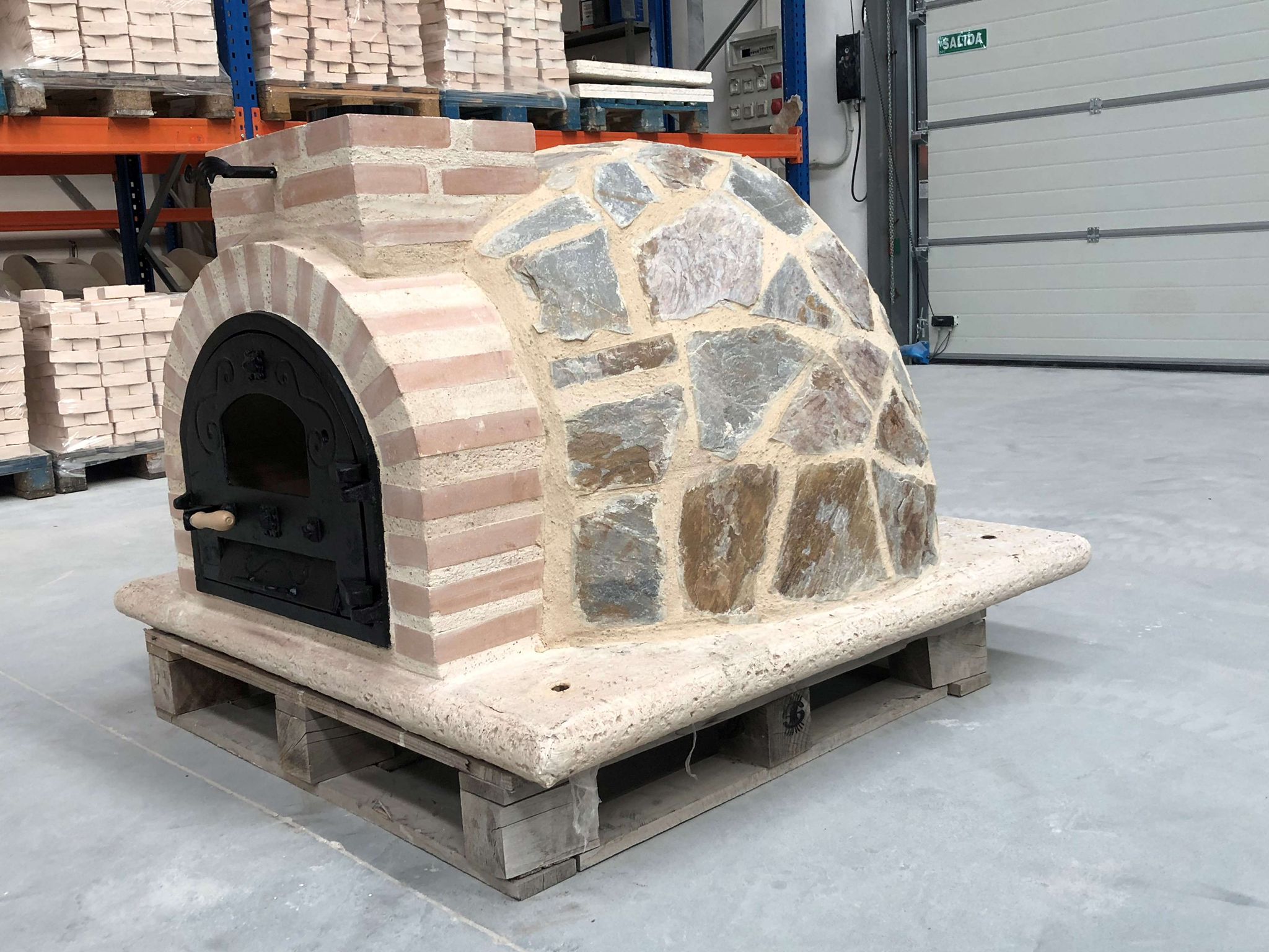 Four à bois Finition pierre